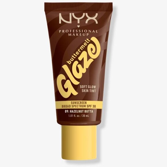 🌻$10 NYX 09: HAZELNUT BUTTA Skin Tint Glaze Soft Glow New FullSz - Picture 1 of 10